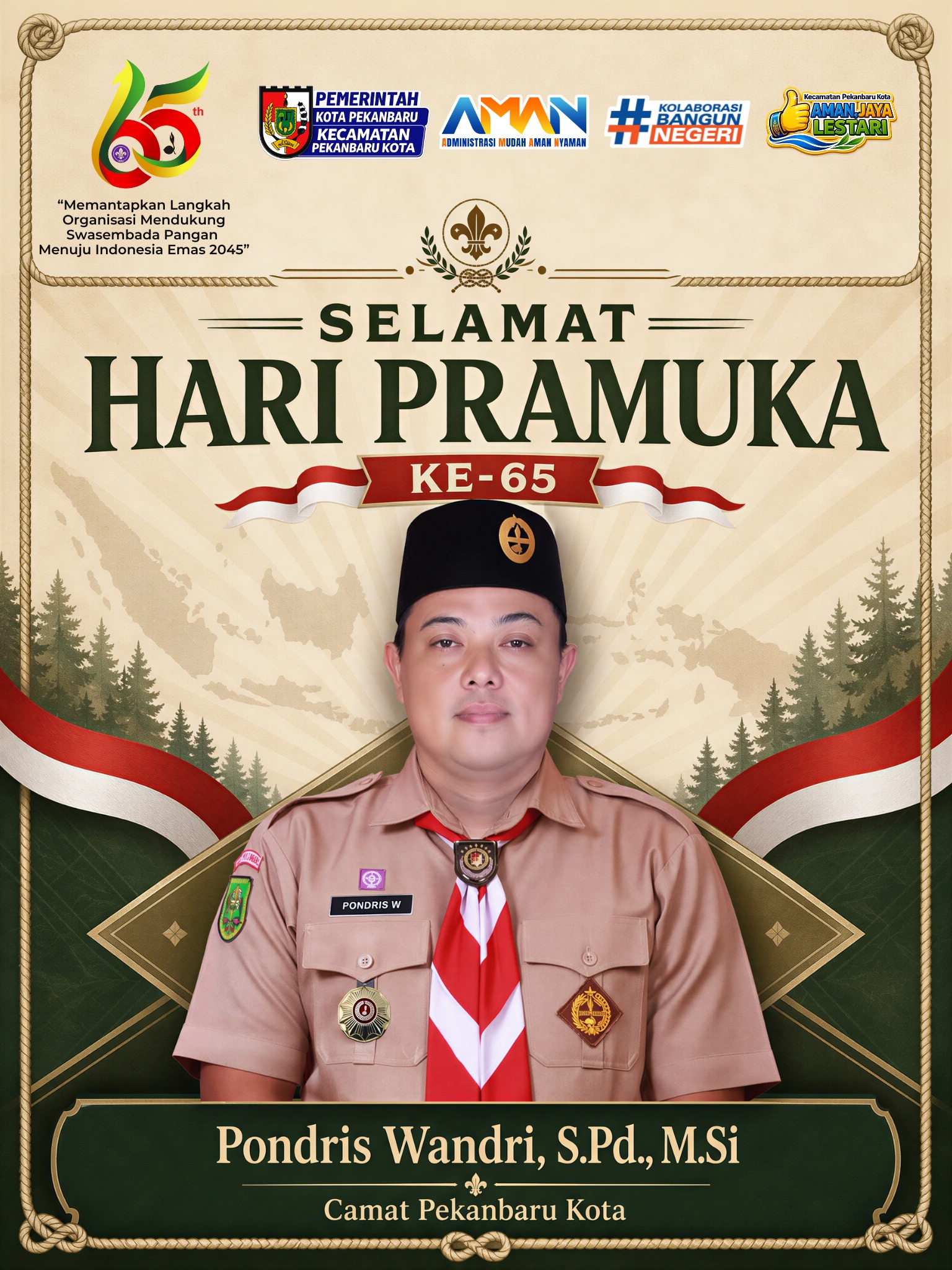 Dalam rangka memperingati Hari Pramuka ke-65